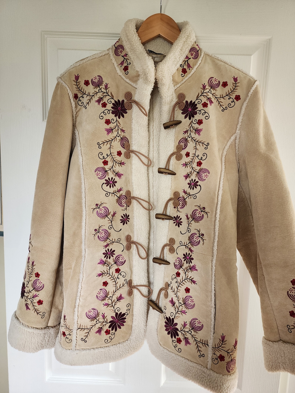St Johns Bay 90's Cult Classic "The Phoebe" Embroidered Suede Jacket